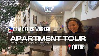 LIFE IN QATAR: New Apartment Tour Na Tayo! OFW Office Worker - Expats Living in Qatar