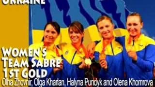 Olympic Women's Team Sabre Ukraine GOLD