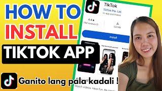 HOW TO INSTALL TIKTOK APP ON PLAYSTORE