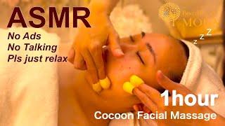 【ASMR 広告無し】シルク繭フェイシャルマッサージ◆No Ads・Cocoon Facial Massage