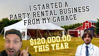 I Started A Party Rental Company from YouTube Videos And I went from $15,000 to $120,000 In 3 Years