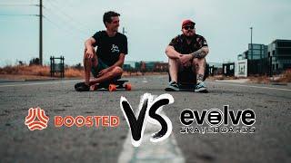 Boosted Board VS Evolve Skateboard | ELECTRIC SKATEBOARD SHOWDOWN