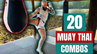 20 Muay Thai Heavy Bag Combinations for Beginners