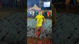 Power of 85+ year-old – strong and walking on fire! Incredible strength and devotion.  #FireWalk