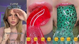  Text To Speech  ASMR Satisfying Eating || @Bailey Spinn|| POVs Tiktok Compilations 2023 #18