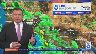 1st of back-to-back storms arrives in Southern California