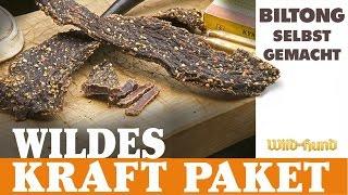 Biltong selbst gemacht (Wild und Hund-Rezept)