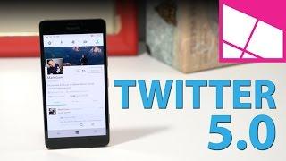 Twitter 5.0 update on Windows 10 Mobile