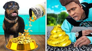 Poor Chop Becomes Rich In GTA 5 (Full Movie) | Aryan 2 Toonz