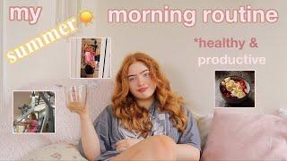 My summer ️ morning routine *healthy and productive | Ruby Rose UK