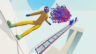 FALLING FROM A HIGH STRUCTURE ONTO THE ARCHER OF GOD | TABS - Totally Accurate Battle Simulator