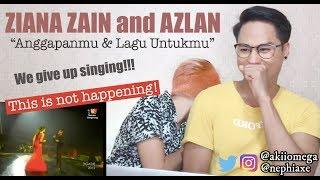 Ziana Zain feat Azlan (typewriter) - Anggapanmu & Lagu Untukmu ABPBH25 | REACTION