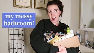 decluttering my bathroom!  12 days of decluttering for 2025