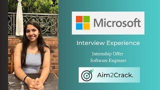 Microsoft Internship interview experience | 2024 | Software Engineer | NIT Jalandhar| Vanshika Saini