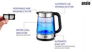 Glass Electric Kettle | Ansio