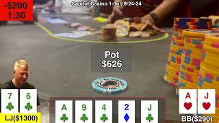 Deep Stack Adjustments,  poker vlog 211