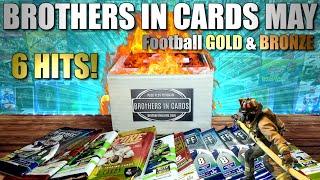 Brothers in Cards May Gold & Bronze Box Football Card Opening!  12 Hobby Packs with 6 Hits!