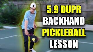 Pickleball Pro Teaches How to Master the Backhand