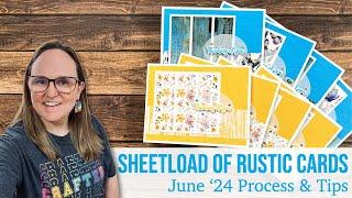 8 Cards in a Flash! June 2024 SheetLoad of Cards | Process & Tips