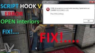 #LALGARORR#GTA5 FIX SCRIPT HOOK V OPEN INTERIOR ERROR IN GTA 5| |