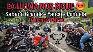 La lluvia nos sigue en Ruta Extrema Sabana Grande | Yauco | Peñuela  @Vueltaalmundoenmoto