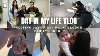 DAY IN MY LIFE VLOG | Closing Day | Final Walkthrough | Family Cookout