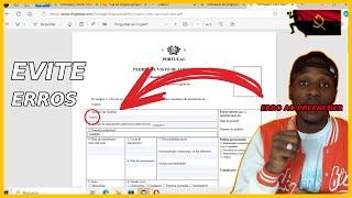 FORMULÁRO DE LONGA DURAÇÃO | VISTO CPLP OU PROCURA DE TRABALHO (FUJA DE ANGOLA)