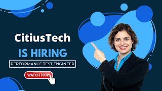 Position available for referral Performance test engineer at CitiusTech