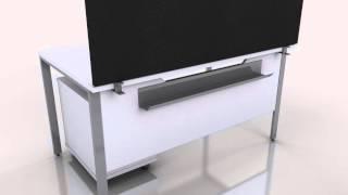 Bench Desk 3D Animation