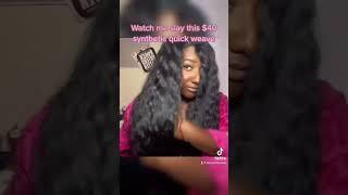 Tutorial: Middle Part 30in quick weave | Organique bundles | #shorts #quickweave #middlepart