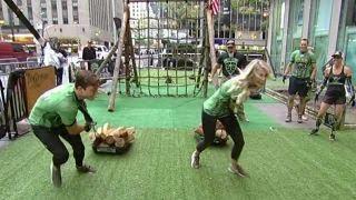 Carley Shimkus, Adam Klotz take the Green Beret Challenge