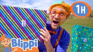 Learn to Count 1 to 10 with 123 Boxes! | 1 HOUR BEST OF BLIPPI | Educational Videos for Kids | Toys