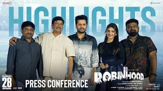 Robinhood Press Conference Highlights | Nithiin | Sreeleela | Shreyas Media