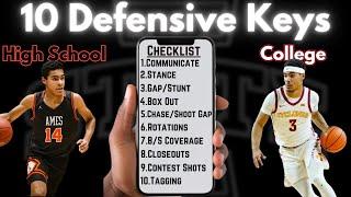 10 Defensive Keys You Need to Know Before College Basketball