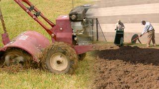 Fall Tilling and Amending a New Garden – Family Plot