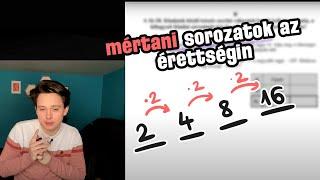 MÉRTANI SOROZATOK a matekérettségin 