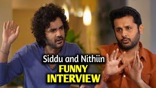 Siddhu Jonnnalagadda & Nithiin Funny Interview | Extra Ordinary Man | Mtv Telugu