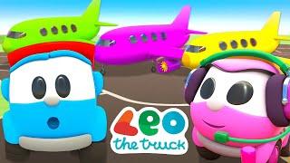 Car cartoons for kids & Leo the Truck cartoon compilation - Street vehicles & car toy games.