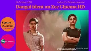 Zee Cinema HD • Dangal ident 2017 #5YearsOfDangal