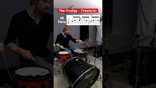 Firestarter by The Prodigy drum tutorial #drumbeat #firestarter #theprodigy