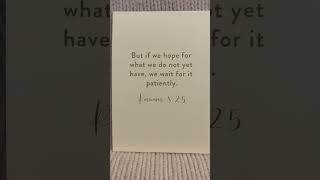Romans 8:25 — A Box Of Verse - Heatherlee Chan - Purchased at TJMaxx.  #Jesus