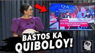  BASTOS KA QUIBOLOY!! -  SEN. RISA | Jevara PH