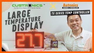 #Custronics X #Autonics #TXseries Large Digital Temperature Display Panel #TX4m #TX4L #TX4s #TX4h