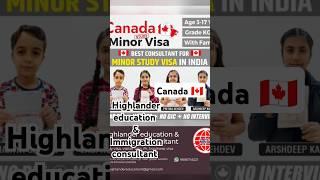 How to get Minor Study Visa in easy way and with family: call Highlander Education        9888746221