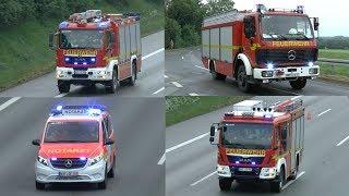 [SCHWERER VERKEHRSUNFALL AUF DER A2] Einsatzfahrten FF Oelde, RD Kreis Warendorf und Autobahnpolizei