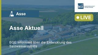 Asse Aktuell - BGE informiert über Entwicklung des Salzwasserzutritts