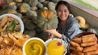 Filipino foods cooking with Squash Recipe to fill my families stomach "Kalabasa" Bohol, Philippines
