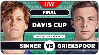 SINNER vs GRIEKSPOOR • Davis Cup 2024 Final • LIVE Tennis Watchalong Stream