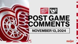 Berggren, Edvinsson, Derek Lalonde Post Game vs. PIT | Nov. 13, 2024