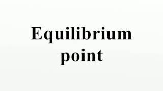 Equilibrium point